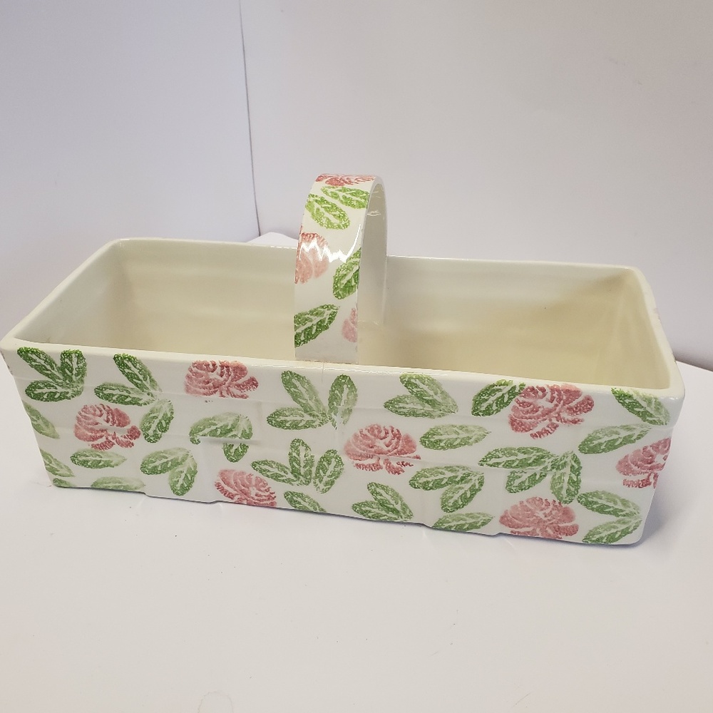 Vintage Bassano Italy Ceramic basket